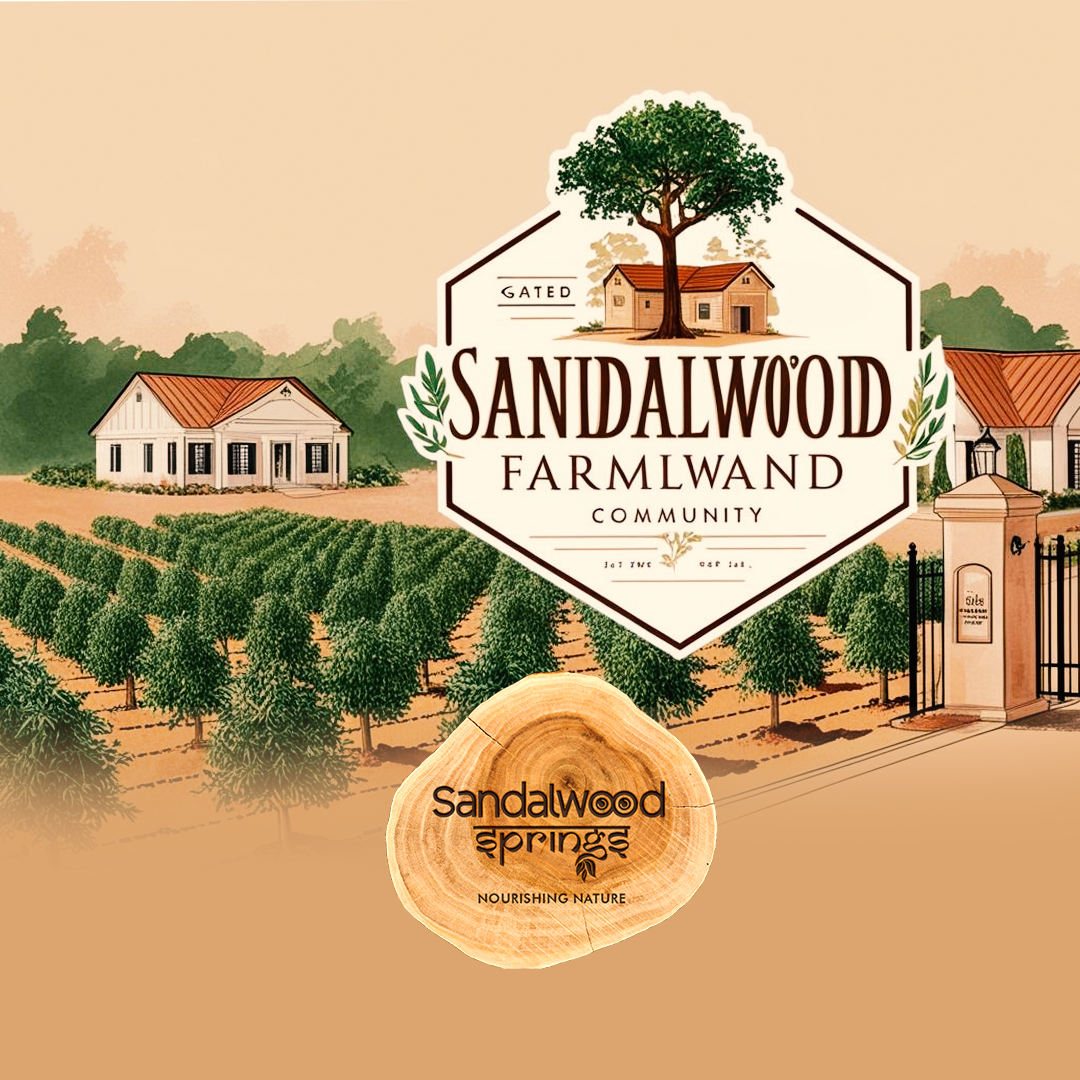 sandalwood sprins Farmland photo. with logo